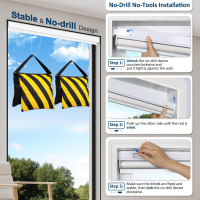 Smart Motorized Blinds with Remote, Cordless No-Drill Automatic Roller Shades, Blackout Electric Blind for Windows, Grey, 35 x 72 S2-grey 35