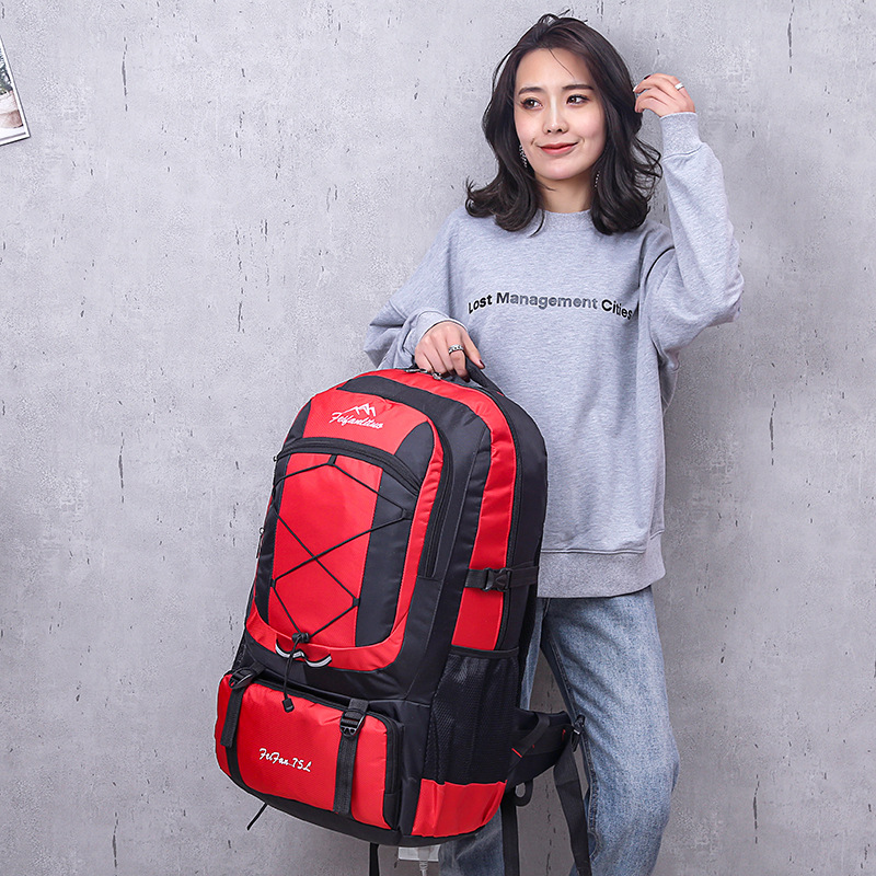 Warnerheim Cross border Source Outdoor Sports Backpack Men's Multifunctional Hiking Bag Waterproof Large Capacity Logo