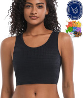 LGBT UNICORNS Chest Binder, Pullover Design Binder Trans, Moisture-Wicking, with 1PC Fragrance Card & 1PC Sticker, Black