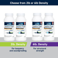 TotalBoat 2 Lb Density Expanding Foam Kit, 2 Part Closed Cell Pourable Polyurethane for Boat Flotation, Insulation, Reinforcement and Void Filling (2 Gallon Kit)