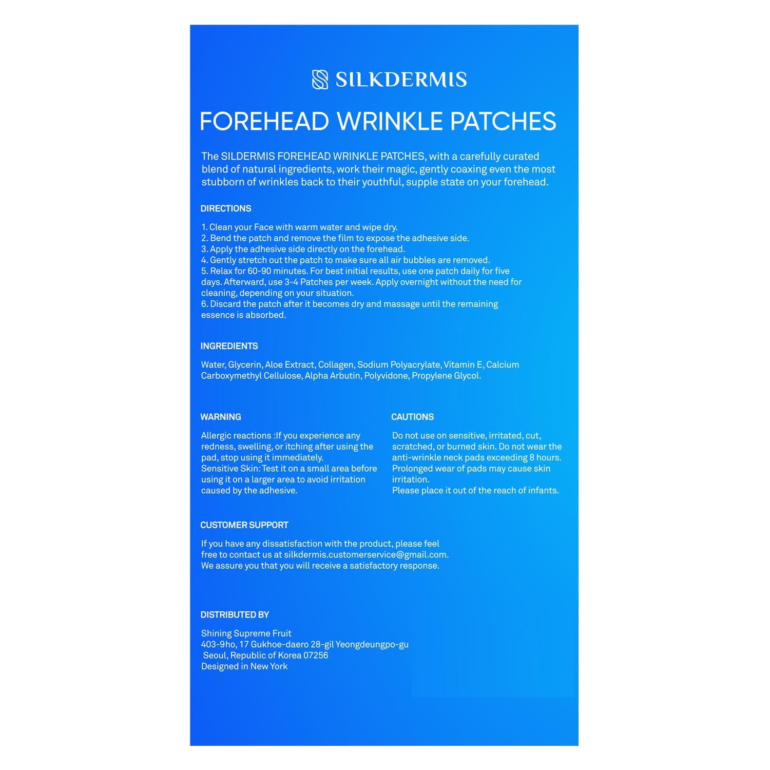 Forehead Wrinkle Patches 12Pcs with Aloe, Collagen, Vitamin E, Anti Wrinkle Patches, Forehead Wrinkles Treatment Blue(12 Forehead)