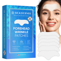 Forehead Wrinkle Patches 12Pcs with Aloe, Collagen, Vitamin E, Anti Wrinkle Patches, Forehead Wrinkles Treatment Blue(12 Forehead)