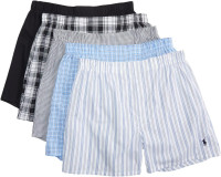 Polo Ralph Lauren Men's Classic Fit Woven Boxers 5 Pack