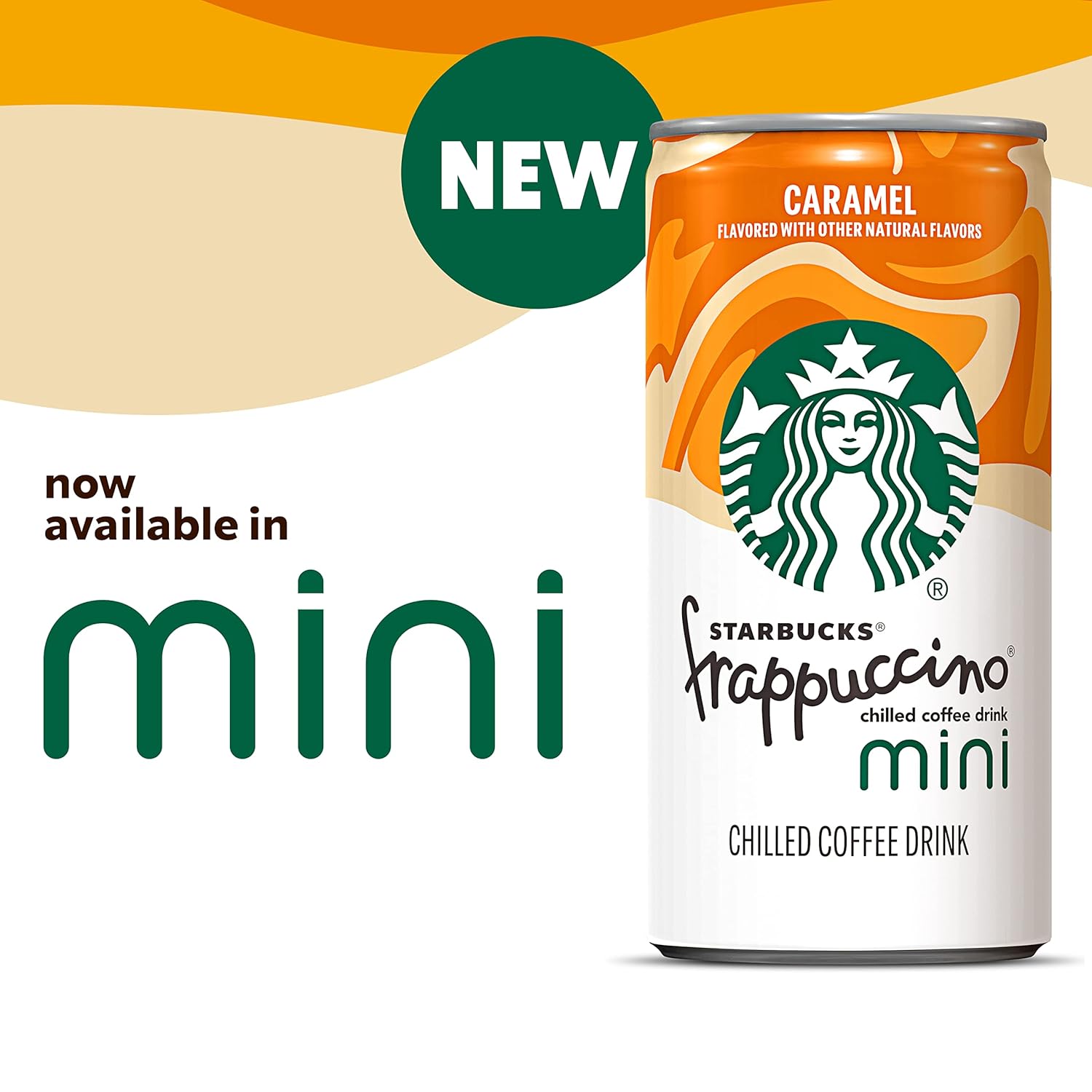 Starbucks Frappuccino Minis Coffee Drink, Caramel, 6.5oz Liquid Mini Cans, (8 Pack) Caramel 17.33 Fl Oz (Pack of 3)