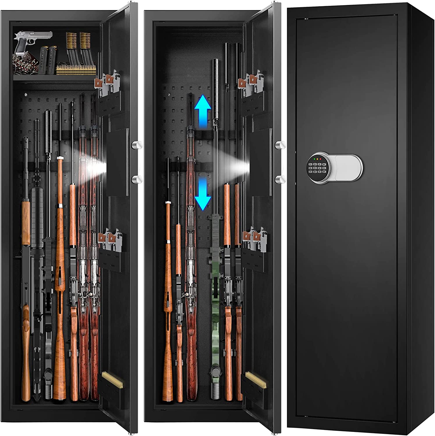 [Upgraded] 6-8 Fireproof Gun Safe Rifle, 51