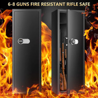 [Upgraded] 6-8 Fireproof Gun Safe Rifle, 51