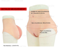 Silicone Panties Butt Shaper Sexy Fake Pussy Triangle Pants Enhancer Fake Pussy Hiding Gaff Briefs for Crossdresser