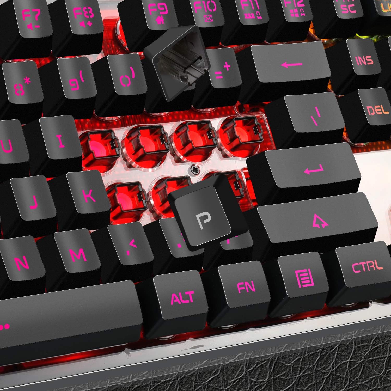Gaming Keyboard and Mouse Combo, K1 RGB LED Backlit Keyboard with 104 Key Computer PC Gaming Keyboard for PC/Laptop (Black)