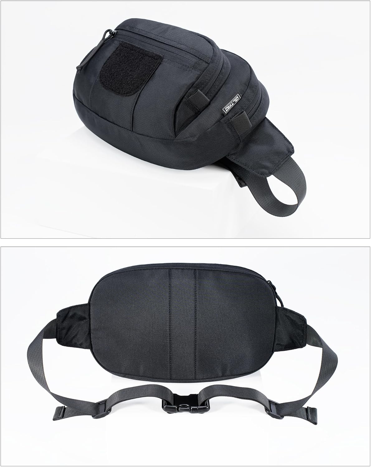 Tactical Fanny Pack for Handgun Pistol Concealed Carry, Quick Access Waist Bag for Everyday Gear EDC Outdoor Hiking with Gun Holster Black