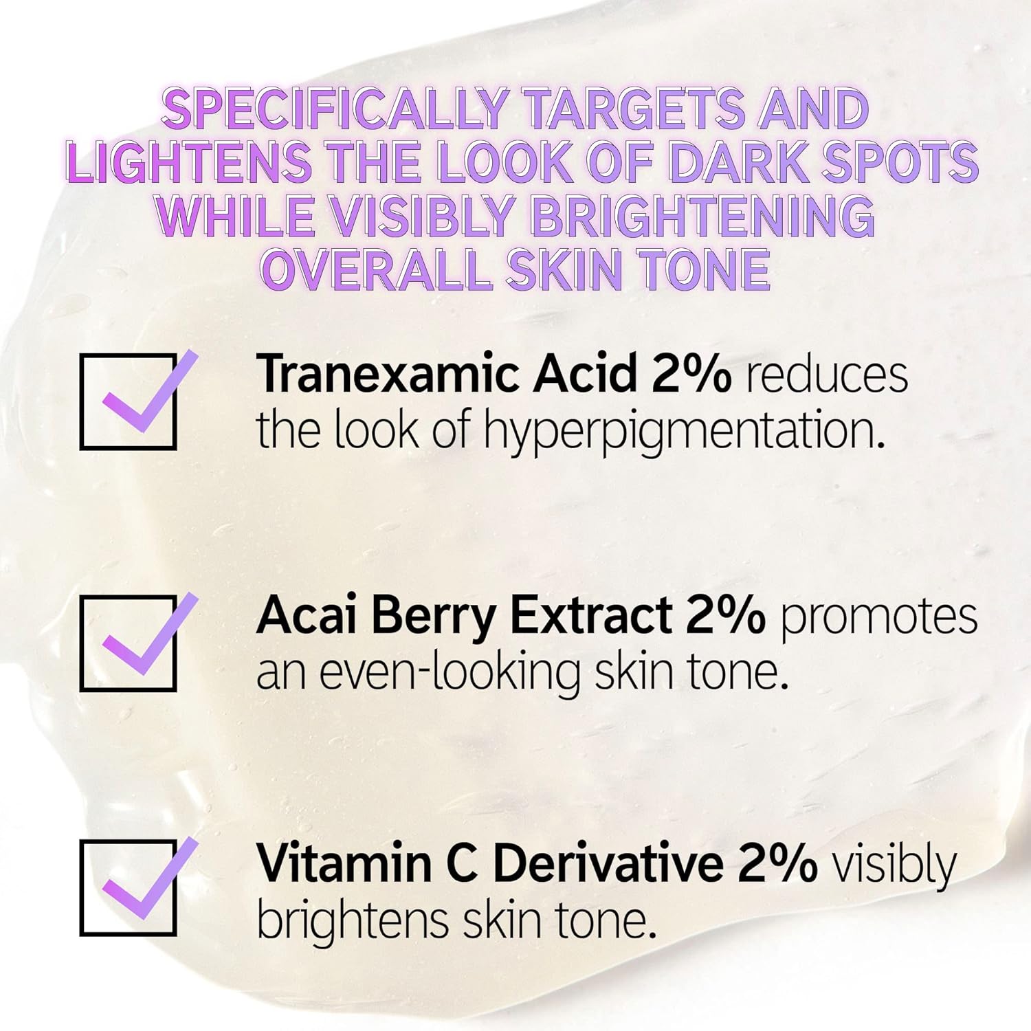 The INKEY List Tranexamic Acid Serum, Helps Reduce Appearance of Skin Discoloration, Dark Spots and Uneven Patches, Healthy-Looking Skin Tone, 1 fl oz
