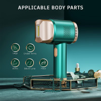 At-Home IPL Hair Removal for Women and Men Laser Permanent Hair Removal, 999,999 Flashes Gift Idea, Face, Arm, Leg Whole Body Use,Hair Remover Device. Green