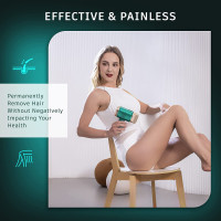 At-Home IPL Hair Removal for Women and Men Laser Permanent Hair Removal, 999,999 Flashes Gift Idea, Face, Arm, Leg Whole Body Use,Hair Remover Device. Green