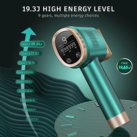 At-Home IPL Hair Removal for Women and Men Laser Permanent Hair Removal, 999,999 Flashes Gift Idea, Face, Arm, Leg Whole Body Use,Hair Remover Device. Green