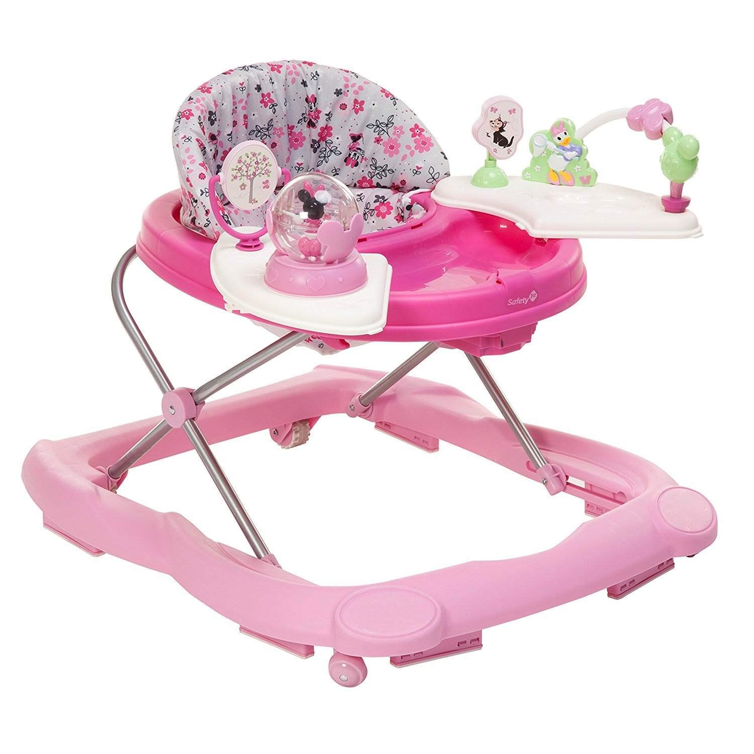 Disney Baby Minnie Mouse Baby Walkers and Activity Center with Music and Lights, Garden Delight Garden Delight Minnie