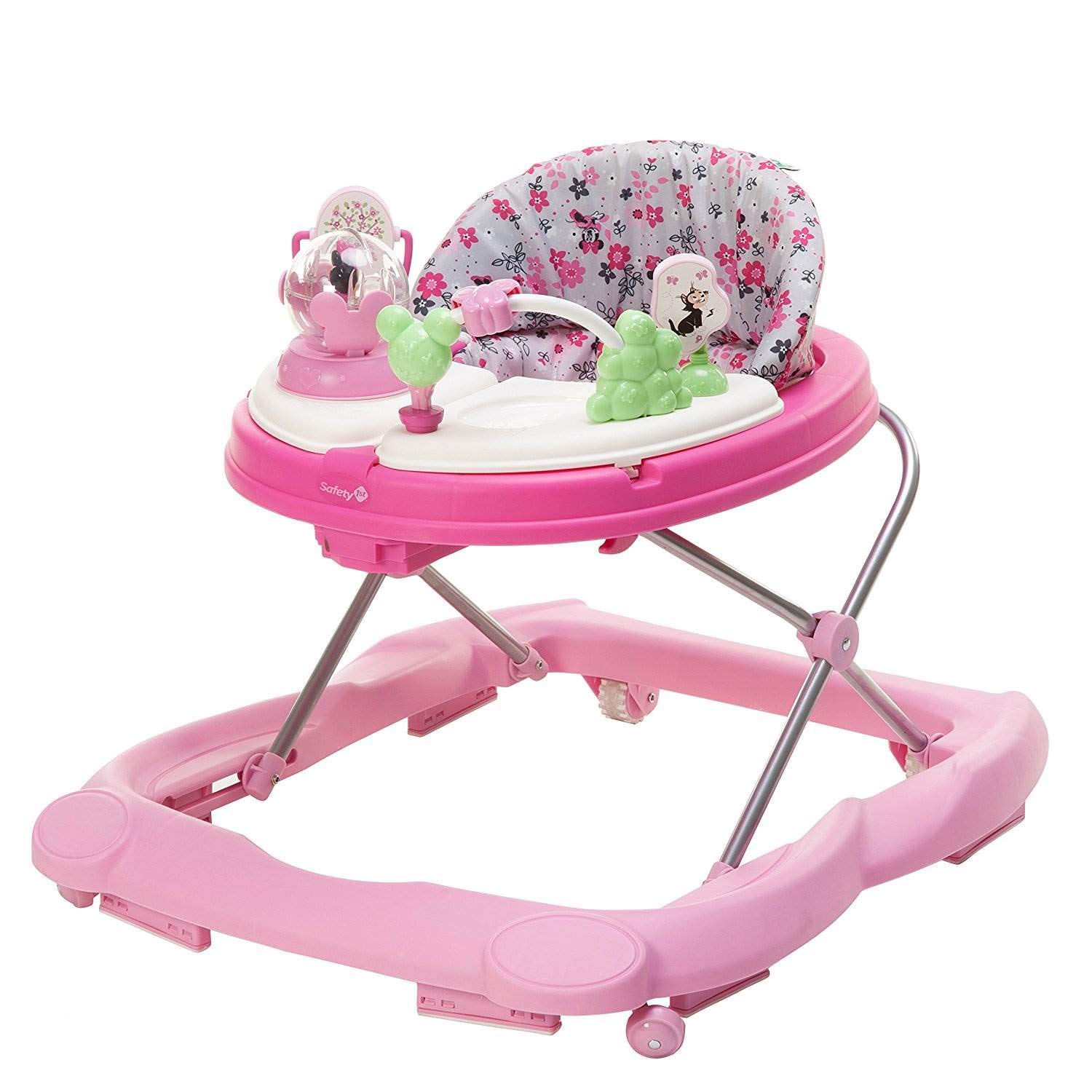 Disney Baby Minnie Mouse Baby Walkers and Activity Center with Music and Lights, Garden Delight Garden Delight Minnie
