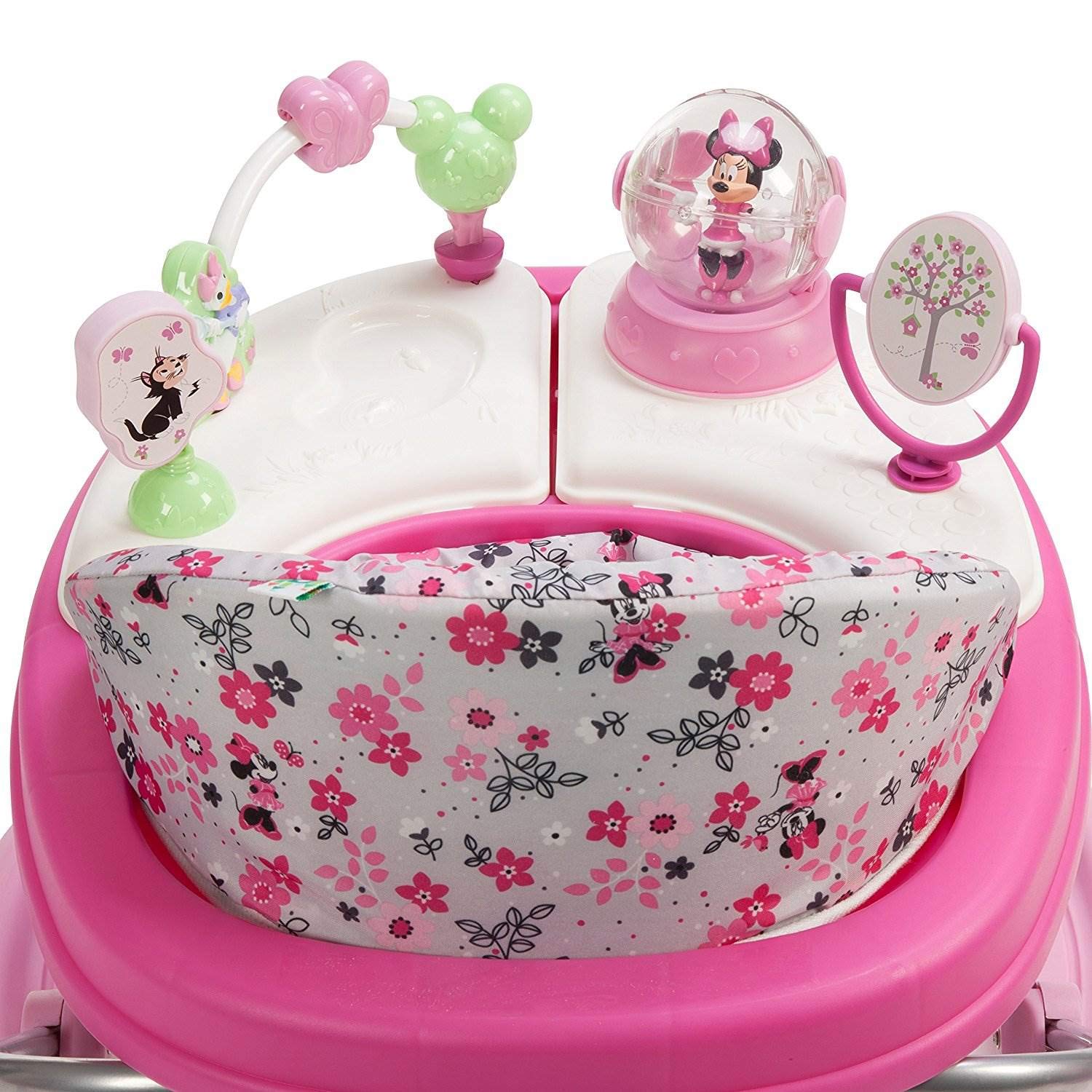 Disney Baby Minnie Mouse Baby Walkers and Activity Center with Music and Lights, Garden Delight Garden Delight Minnie