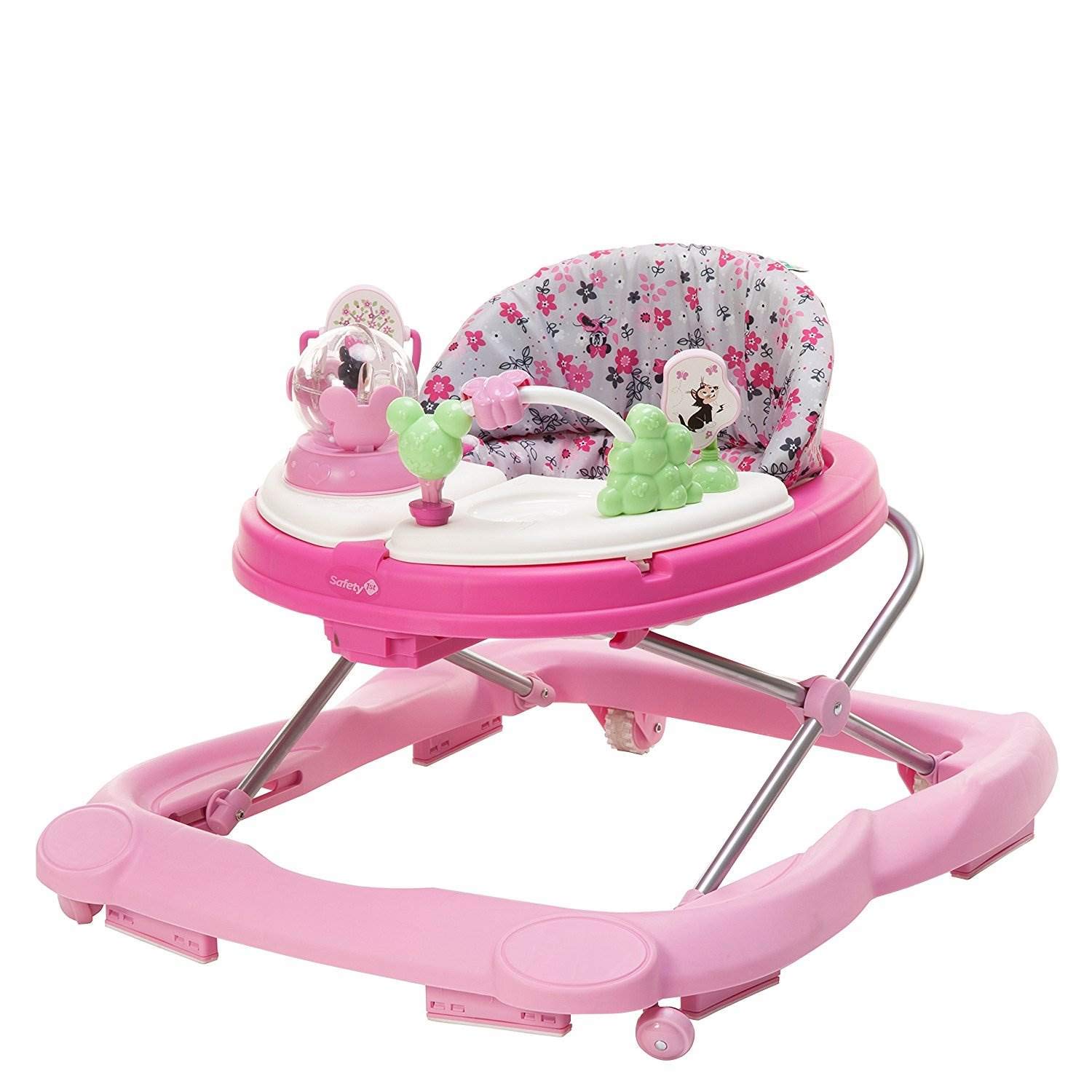 Disney Baby Minnie Mouse Baby Walkers and Activity Center with Music and Lights, Garden Delight Garden Delight Minnie
