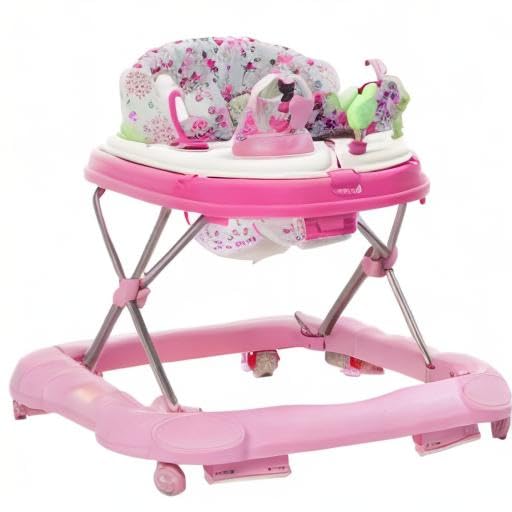 Disney Baby Minnie Mouse Baby Walkers and Activity Center with Music and Lights, Garden Delight Garden Delight Minnie