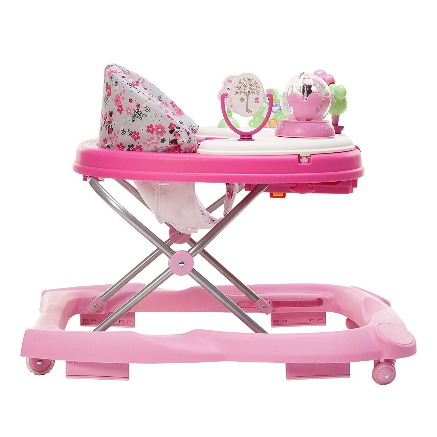 Disney Baby Minnie Mouse Baby Walkers and Activity Center with Music and Lights, Garden Delight Garden Delight Minnie
