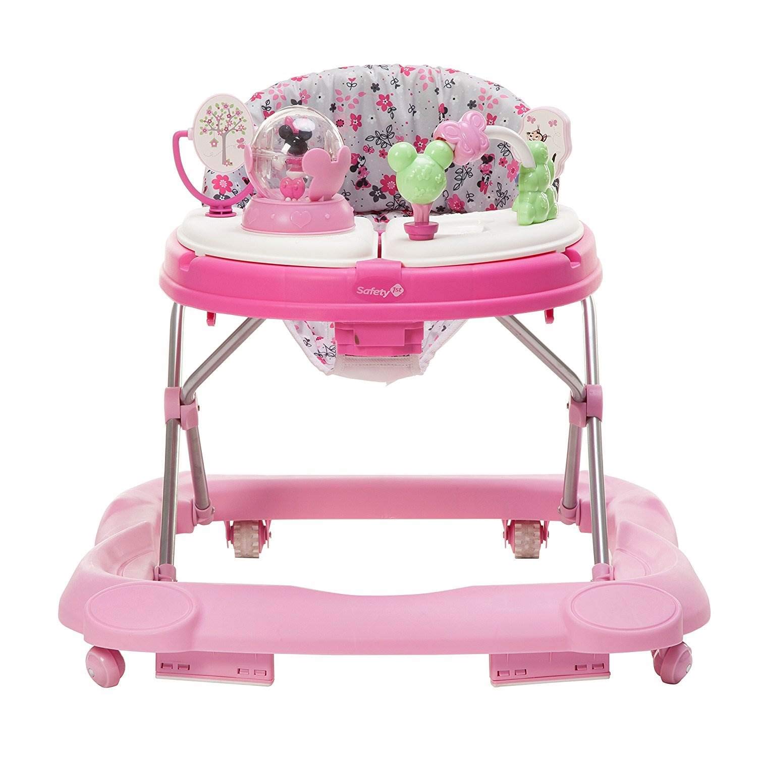 Disney Baby Minnie Mouse Baby Walkers and Activity Center with Music and Lights, Garden Delight Garden Delight Minnie