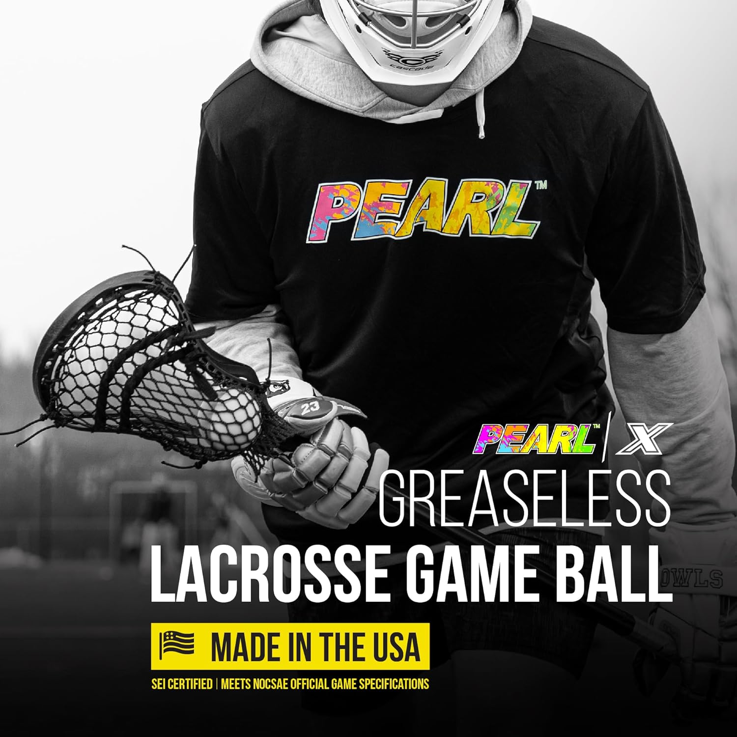 Guardian Innovations Pearl X and NX Greaseless Lacrosse Balls - Official Ball of US Lacrosse & Team USA (Pearl X: Meets NOCSAE Standards and SEI/NCAA/NFHS Certified; Pearl NX: No-Bounce for Practice)