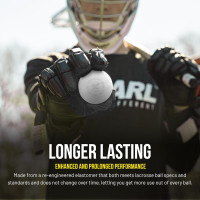 Guardian Innovations Pearl X and NX Greaseless Lacrosse Balls - Official Ball of US Lacrosse & Team USA (Pearl X: Meets NOCSAE Standards and SEI/NCAA/NFHS Certified; Pearl NX: No-Bounce for Practice)