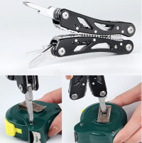 Multitool, 14 in 1 Multitool Pliers, Multi Tool Stainless Steel Pocket Multitool with Sheath, Multitools for Outdoor, Survival, Camping, Hiking, Simple Repair