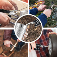 Multitool, 14 in 1 Multitool Pliers, Multi Tool Stainless Steel Pocket Multitool with Sheath, Multitools for Outdoor, Survival, Camping, Hiking, Simple Repair