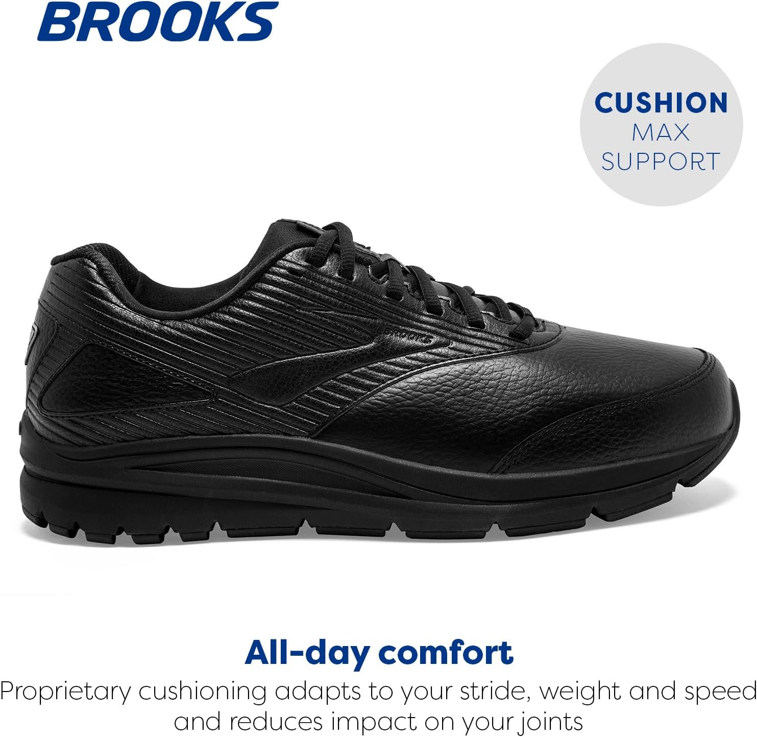 Brooks Men's Addiction Walker 2 Walking Shoe 11 Black/Black