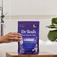 Dr Teal's Pure Epsom Salt Soak, Sleep Blend with Melatonin, Lavender & Chamomile Essential Oils, 3 lbs Sleep Soak 3 Pound (Pack of 1)