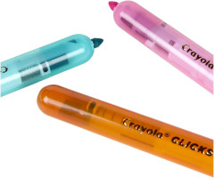 Crayola Clicks Retractable Tip Marker Set for Kids (10ct), Markers For School, Long Lasting Coloring Book Supplies, No Dry, Back to School Essentials, 6+ Classics