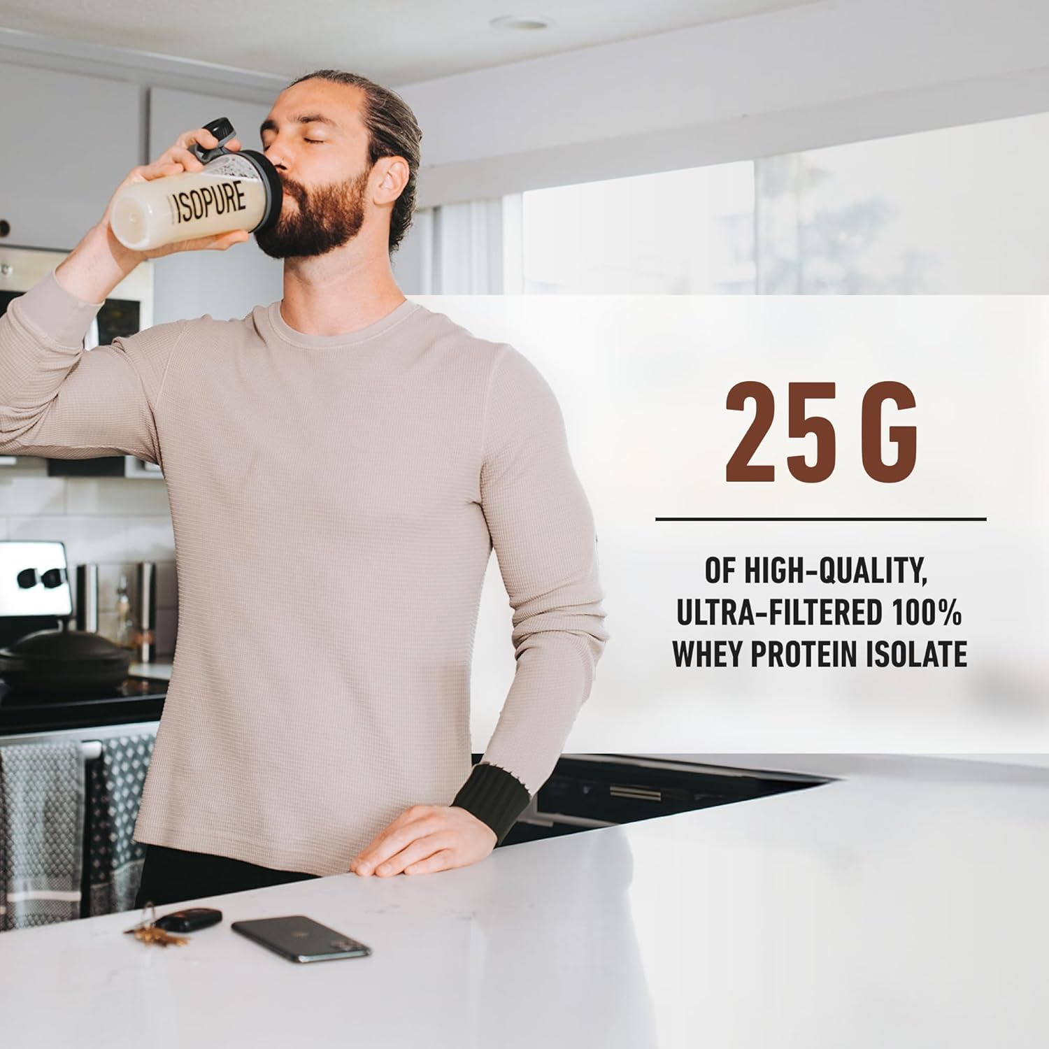 Isopure Low Carb 100% Pure Whey Isolate Protein Powder, Lactose Free, Gluten Free, With Vitamins, Dutch Chocolate, 25g Protein Per Serving, 3 Lbs, 41 Servings (Packaging May Vary) Chocolate 3 Pound (Pack of 1)