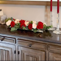 Clear Acrylic Flower Vase Rectangular Floral Centerpiece for Dining Table Long Rectangle Decorative Vase for Weddings Home Decor, Modern Dining Table Floral Decorative Vase (12 Holes) Without Lights-12 Holes