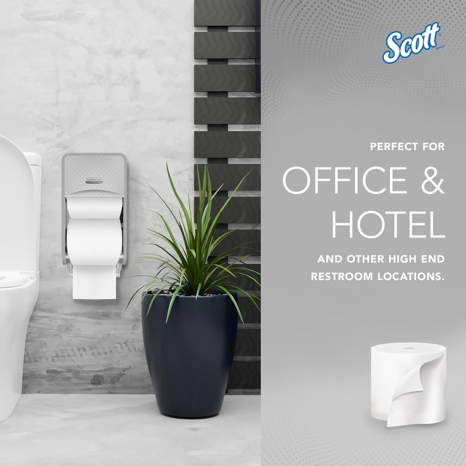 Scott Professional Essential Coreless High-Capacity Standard Roll Toilet Paper, Bulk (04007), 2-Ply, White (36 Rolls of 1,000 Sheets, 36,000 Sheet Total) Coreless Toilet Paper