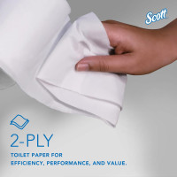 Scott Professional Essential Coreless High-Capacity Standard Roll Toilet Paper, Bulk (04007), 2-Ply, White (36 Rolls of 1,000 Sheets, 36,000 Sheet Total) Coreless Toilet Paper
