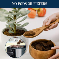 De'Longhi TrueBrew Drip Coffee Maker, Built in Grinder, Single Serve, 8 oz to 24 oz, Hot or Iced Coffee, Stainless, CAM51025MB Automatic Drip Coffee