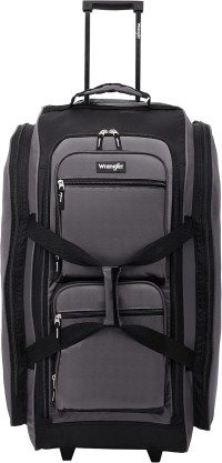 Wrangler Wesley Rolling Duffel Bag Charcoal Grey