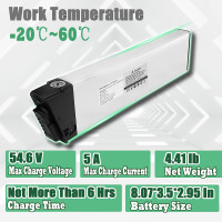 YLuBik Electric Bike Battery - 48V 10Ah, Folding Electric Bicycle 480Wh Replacement Battery,Li-ion Battery with Conversion Kit, Motor Max Power 350W