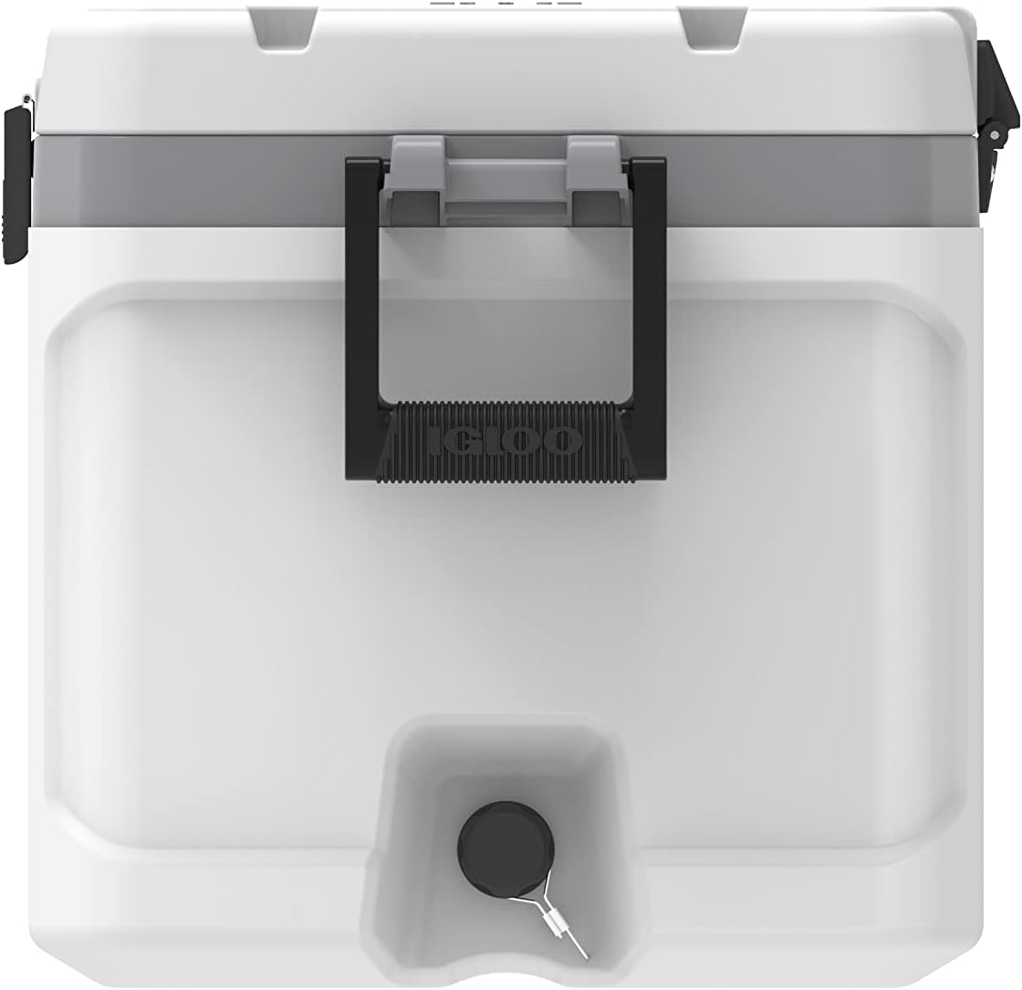 Igloo Coolers Marine Series, Insulated Portable Hard Side Cooler Ice Chest, Great for Fishing, Camping, Boating, & More White