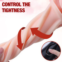 Mens Sex Toys Male Masturbator, Vibrating Masturbator Squeezable Pocket Pussy for Men with 7.5