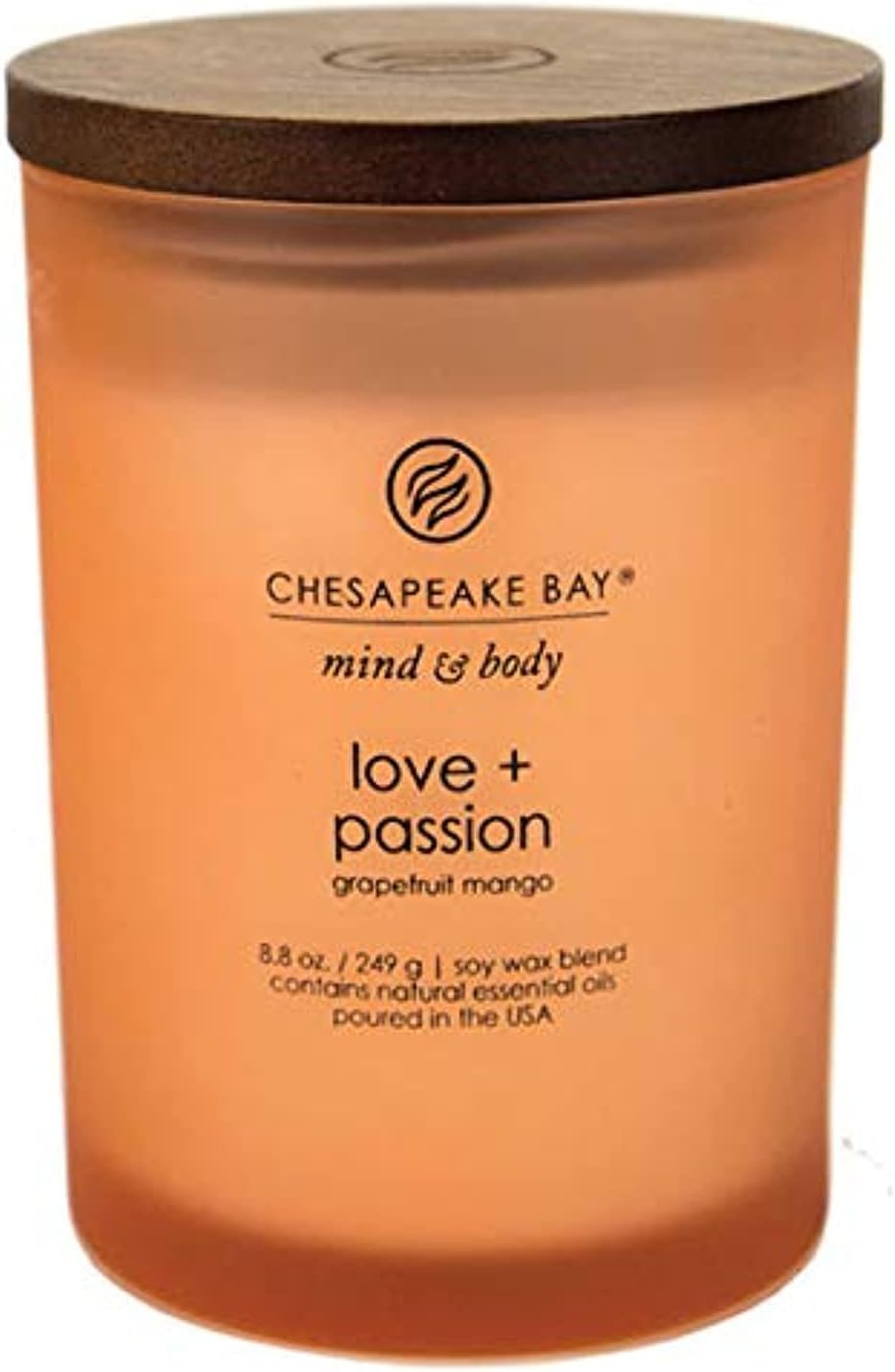 Chesapeake Bay Candle PT31905 Scented Candle, Love + Passion (Grapefruit Mango), Medium, Home Décor Love + Passion Medium Jar