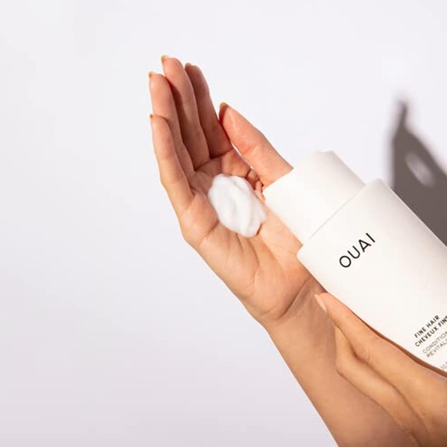 OUAI Fine Hair Detox Shampoo & Conditioner Bundle - Volumizing Hair Care Set for Added Softness, Bounce & Removing Product Build Up (2 x 10 Oz)