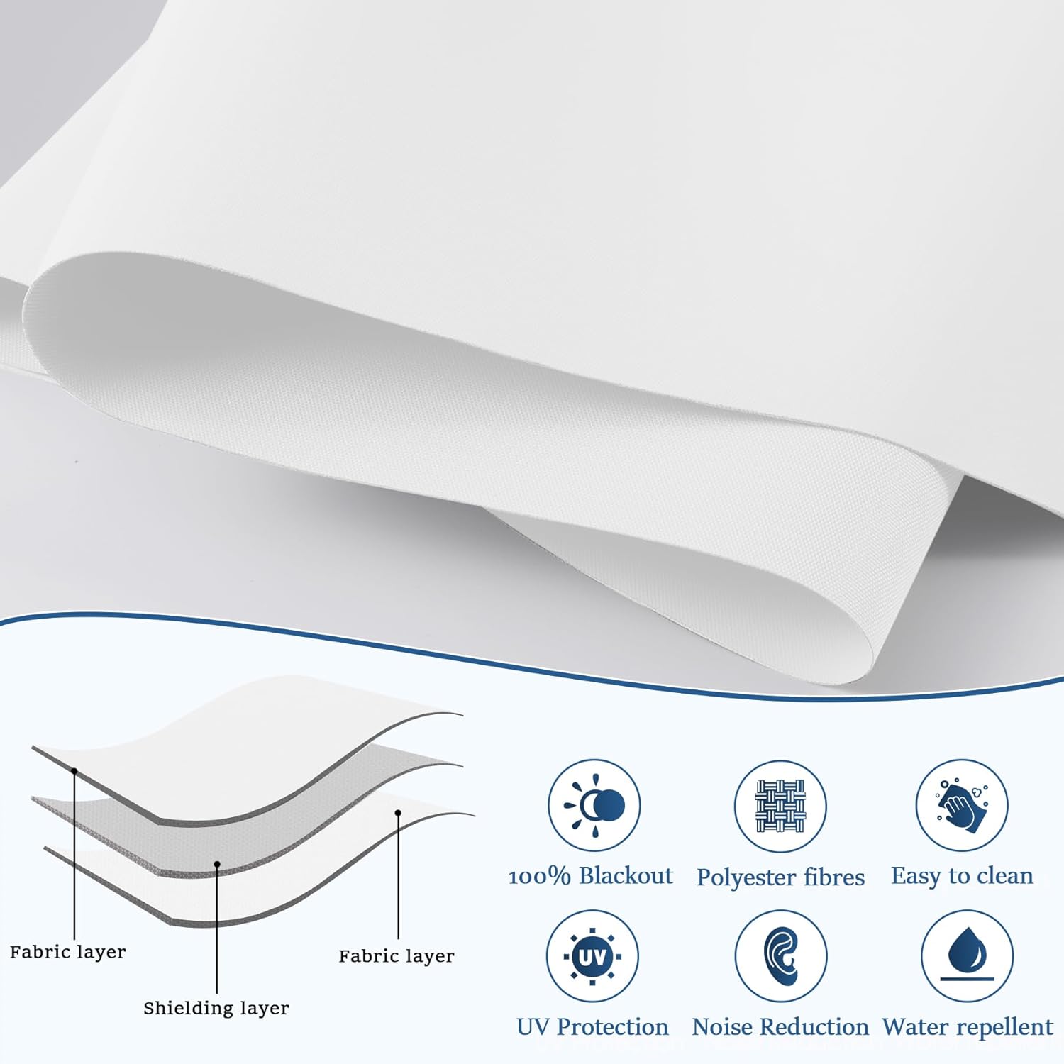 Grandekor Motorized Roller Shade with Remote Control,Motorized Blinds 100% Blackout Electric Shades, Cordless Window Blinds Shades for Bedroom Living Room Office,White,W27 xH72 White 27