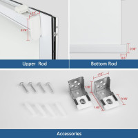 Grandekor Motorized Roller Shade with Remote Control,Motorized Blinds 100% Blackout Electric Shades, Cordless Window Blinds Shades for Bedroom Living Room Office,White,W27 xH72 White 27
