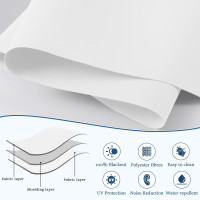 Grandekor Motorized Roller Shade with Remote Control,Motorized Blinds 100% Blackout Electric Shades, Cordless Window Blinds Shades for Bedroom Living Room Office,White,W27 xH72 White 27