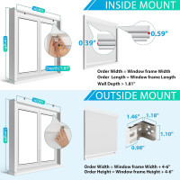 Allesin Motorized Roller Blinds with Remote Control for Windows, Blackout Smart Roller Shade, Battery Powered Electric Smart Blind (White,H72 x W31) White 31