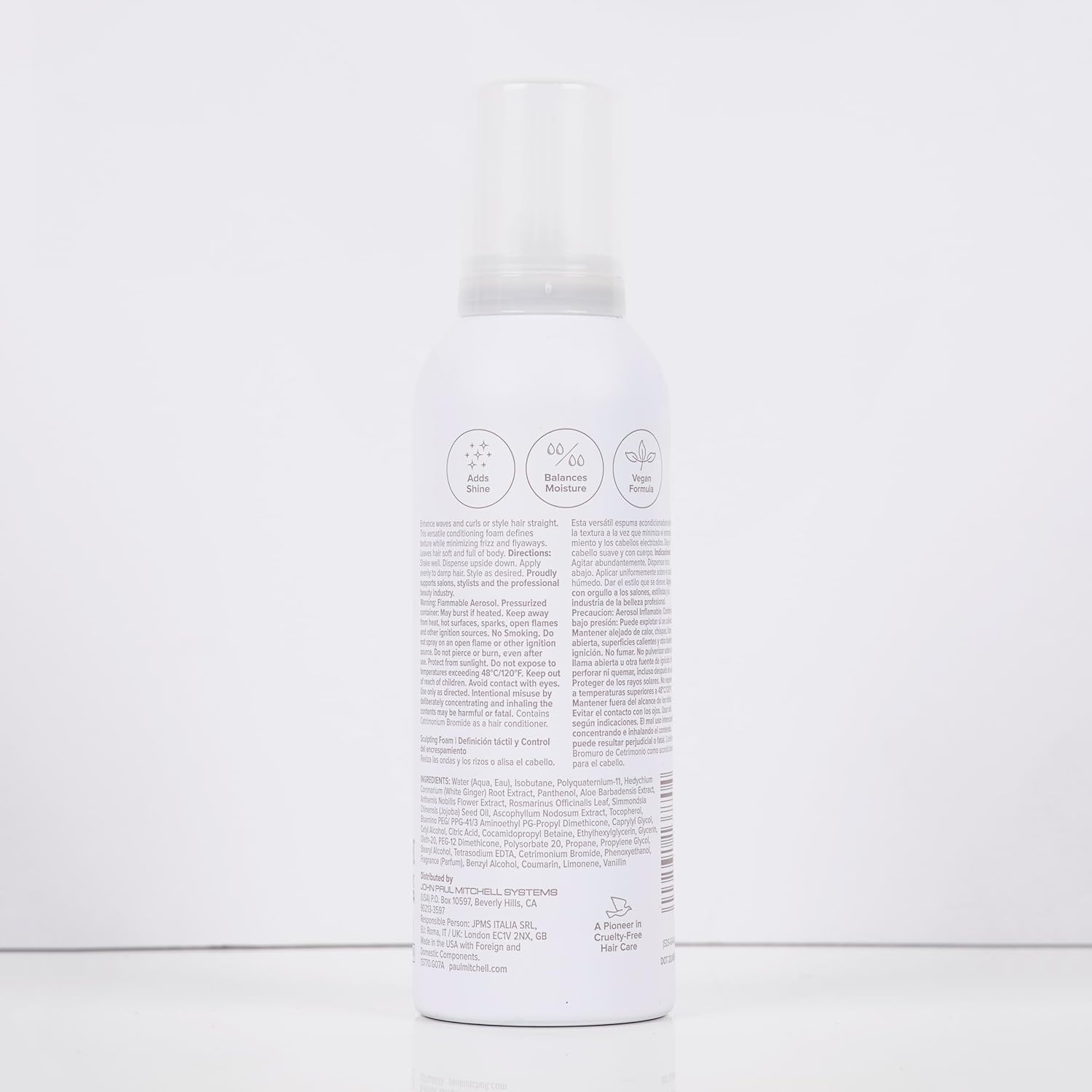 Paul Mitchell Sculpting Foam, Touchable, Flexible Hold + Frizz Control, For All Hair Types Sweet creamy coconut scent 6.7 Ounce (Pack of 1)