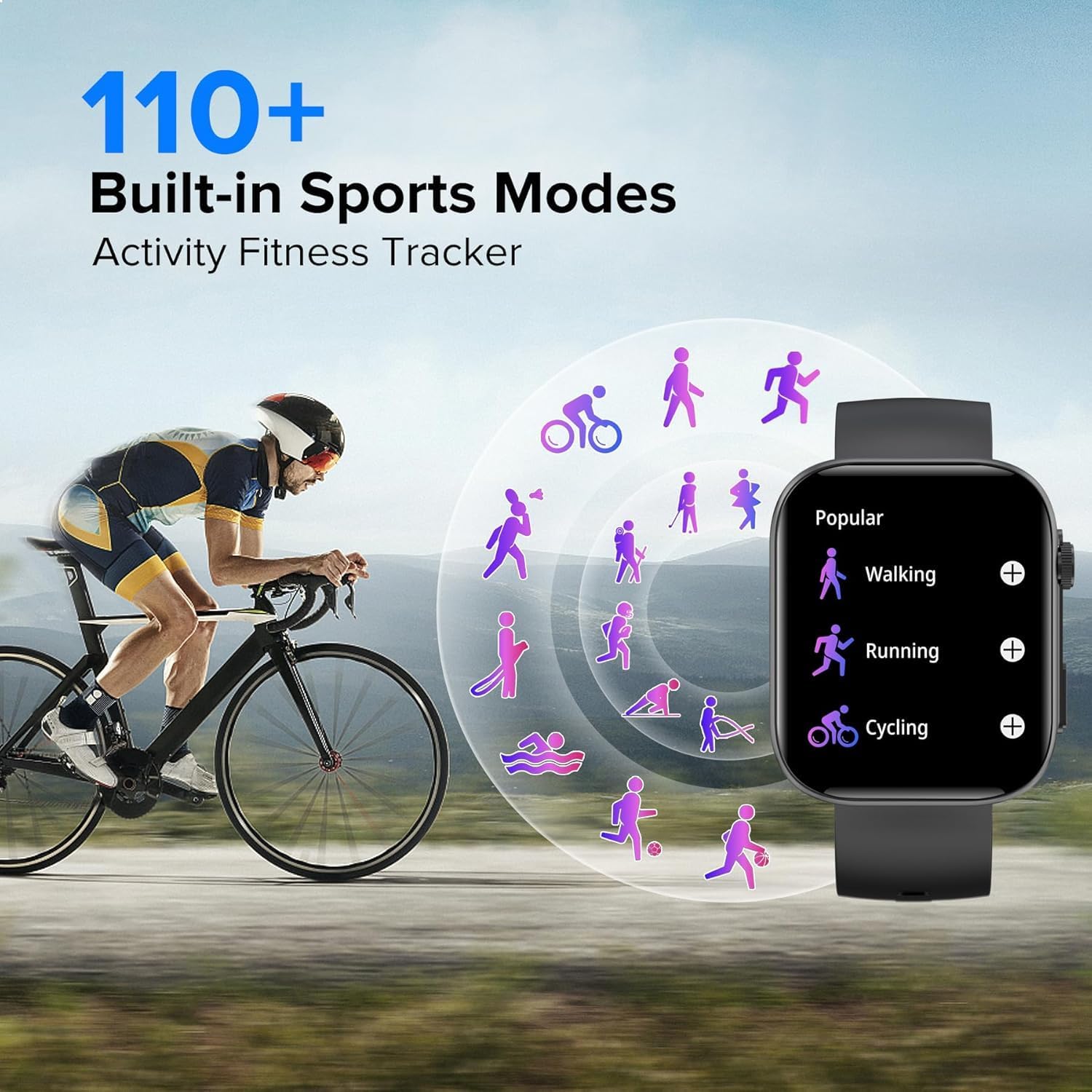 Smart Watches for Men and Women, 2.01