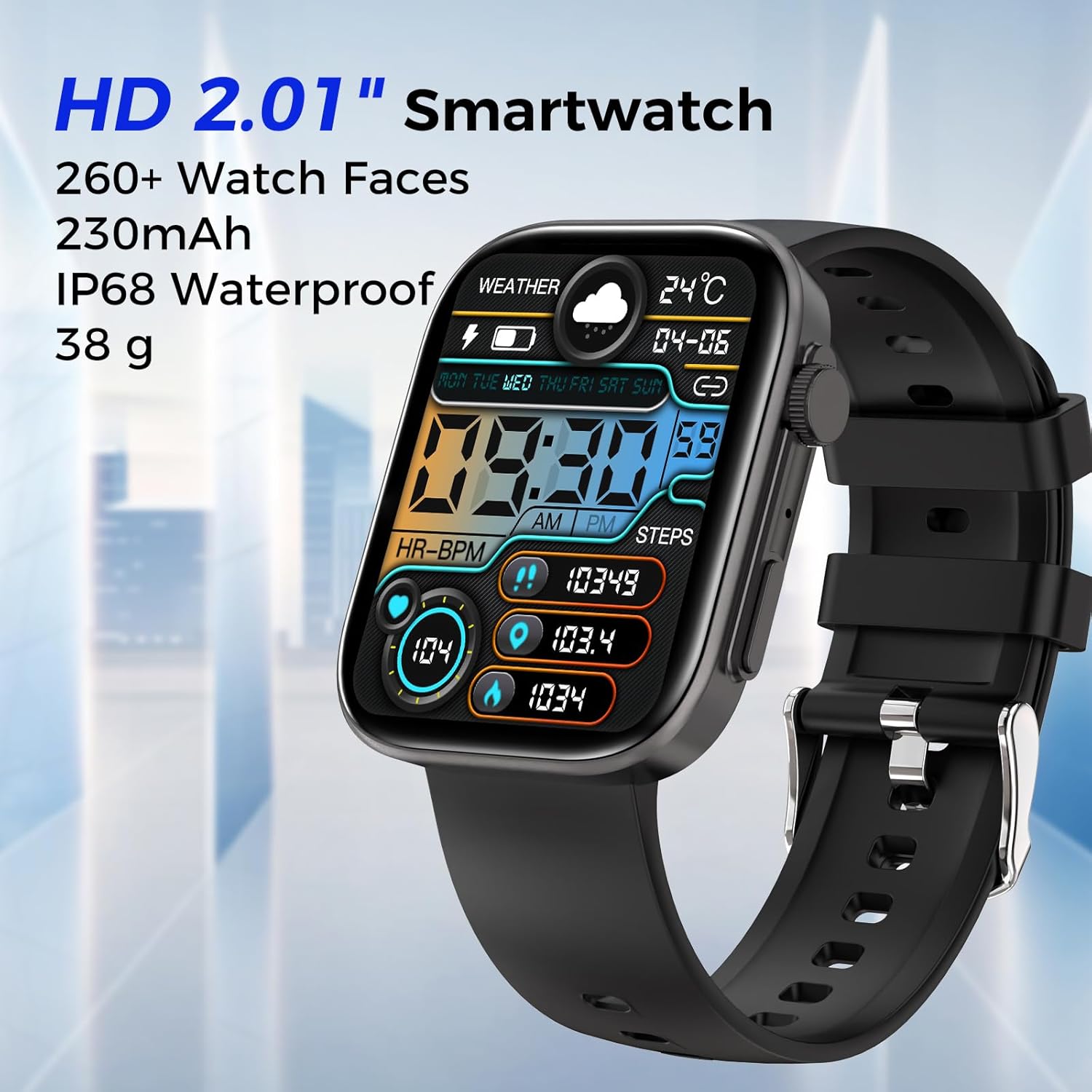 Smart Watches for Men and Women, 2.01