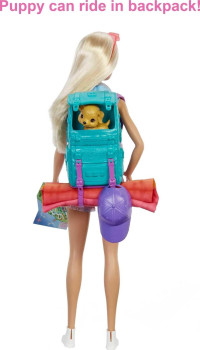 Barbie Doll and Accessories, It Takes Two “Malibu” Camping Doll with Pet Puppy and 10+ Accessories Malibu Camping
